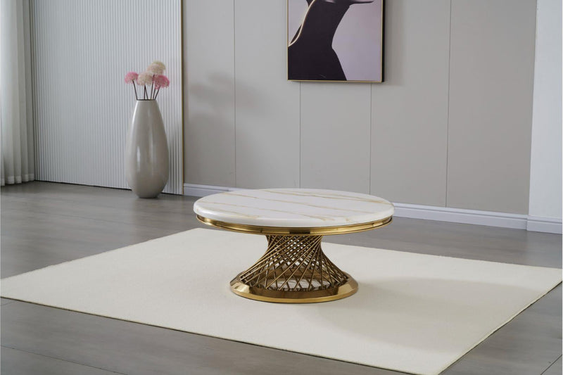 Remi Coffee Table in Gold