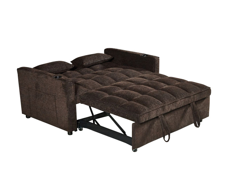 Vanessa Lay-flat & Pull-out Sofa Bed with USB