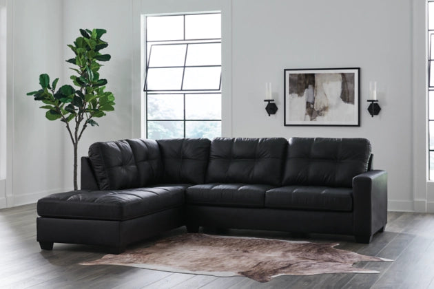 Barlin Mills 2-Piece Sectional with Chaise in Carbon