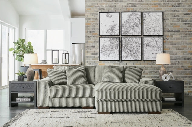 Lindyn 2-Piece Sectional with Chaise in Fog