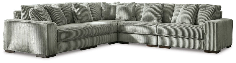 Lindyn 5-Piece Sectional in Fog