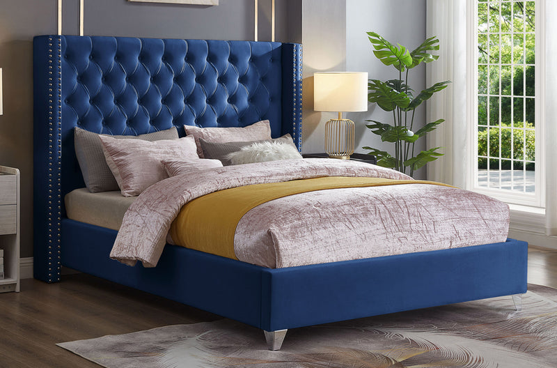 Velvet Platform Bed - T2380