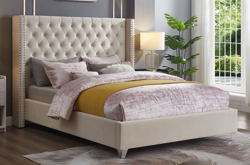 Velvet Platform Bed - T2380