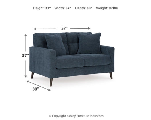 Bixler Sofa, Loveseat and Chair in Navy