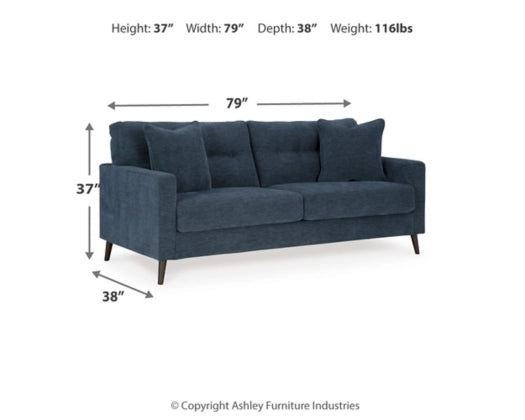 Bixler Sofa, Loveseat and Chair in Navy