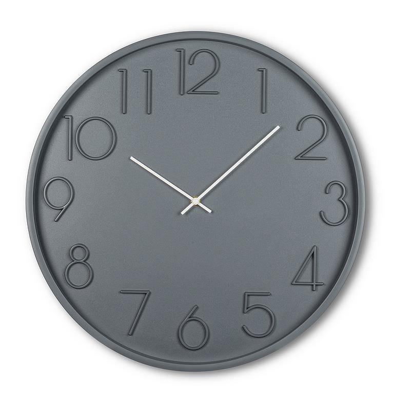 Large Modern Wall Clock in Charcoal