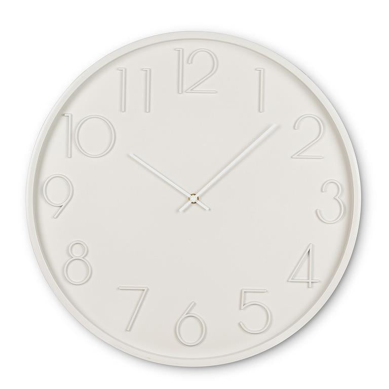 Large Modern Wall Clock in Grey