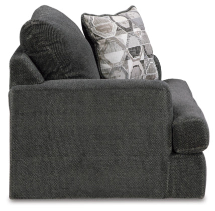 Karinne Sofa, Loveseat, Chair and Ottoman in Smoke