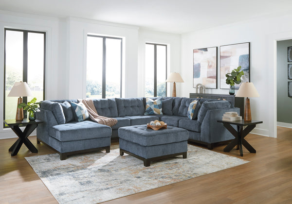 Maxon Place 3-Piece Sectional with Chaise in Navy