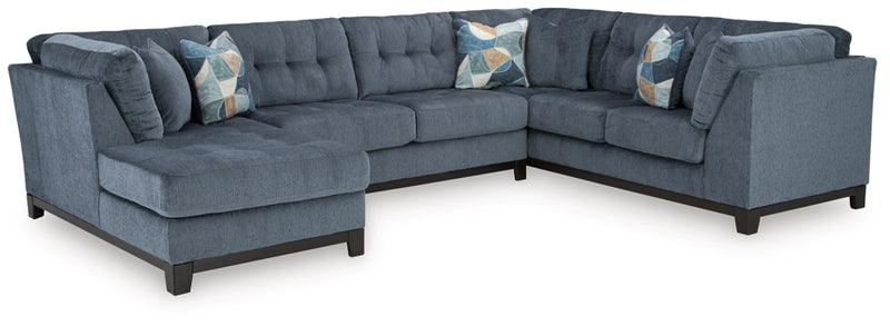 Maxon Place 3-Piece Sectional with Chaise in Navy