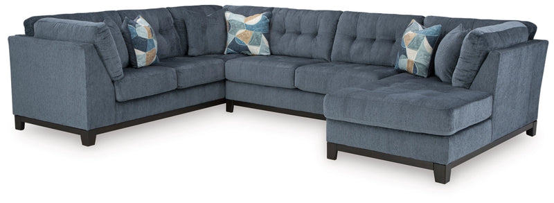 Maxon Place 3-Piece Sectional with Chaise in Navy