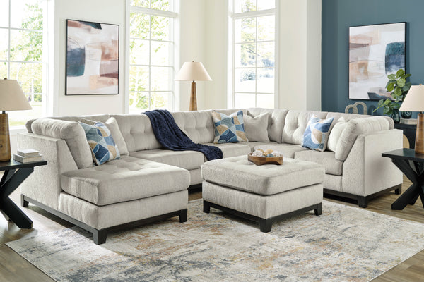 Maxon Place 3-Piece Sectional with Chaise in Stone