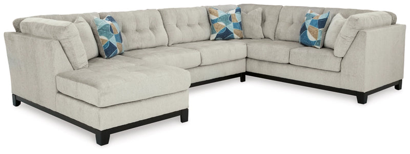 Maxon Place 3-Piece Sectional with Chaise in Stone