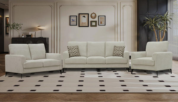 Riya 3pc Sofa Set in Beige