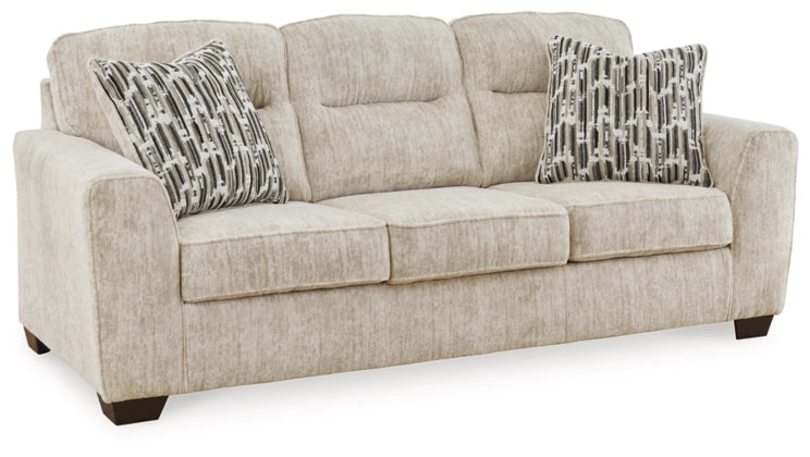 Lonoke Sofa, Loveseat, Chair and Ottoman in Parchment