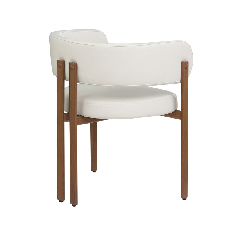 Caliste Dining Chairs in Cream, Set of 2