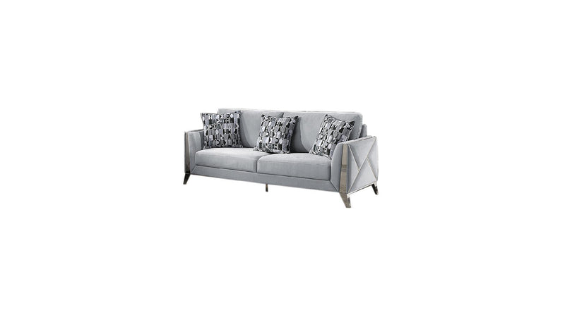 Diana 3pc Sofa Set in Silver