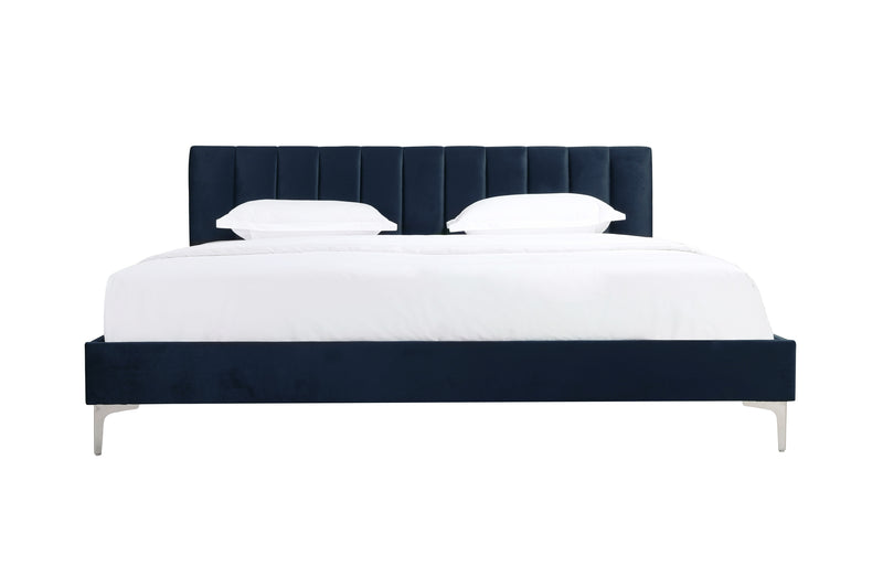 Melina Platform Bed in Navy