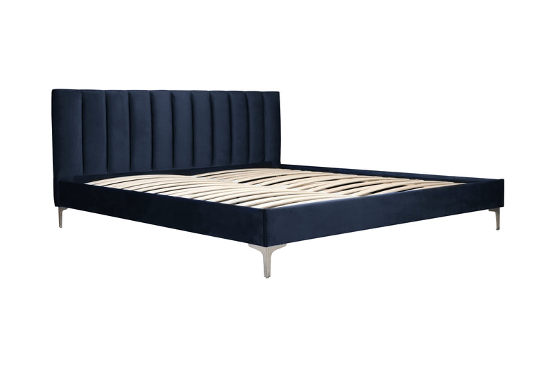 Melina Platform Bed in Navy