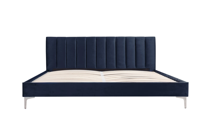 Melina Platform Bed in Navy