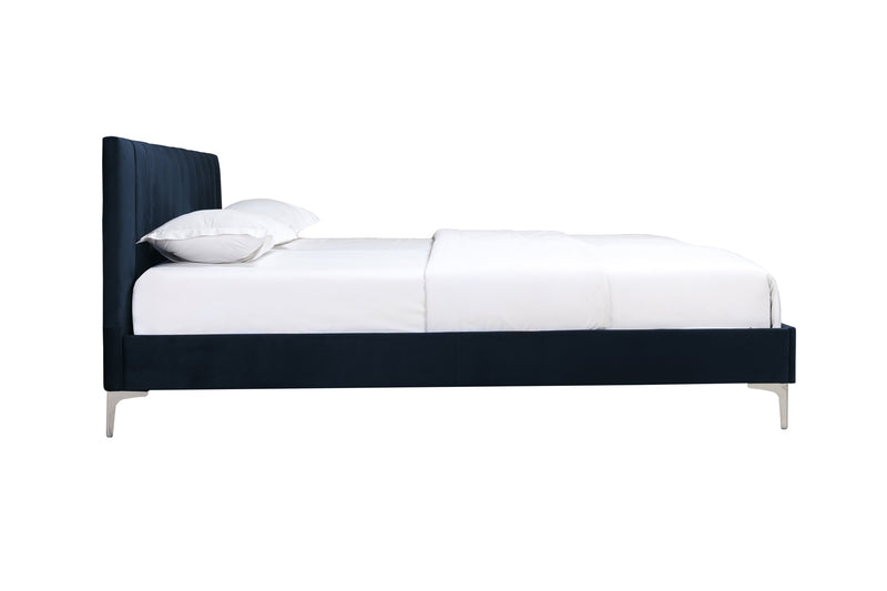 Melina Platform Bed in Navy