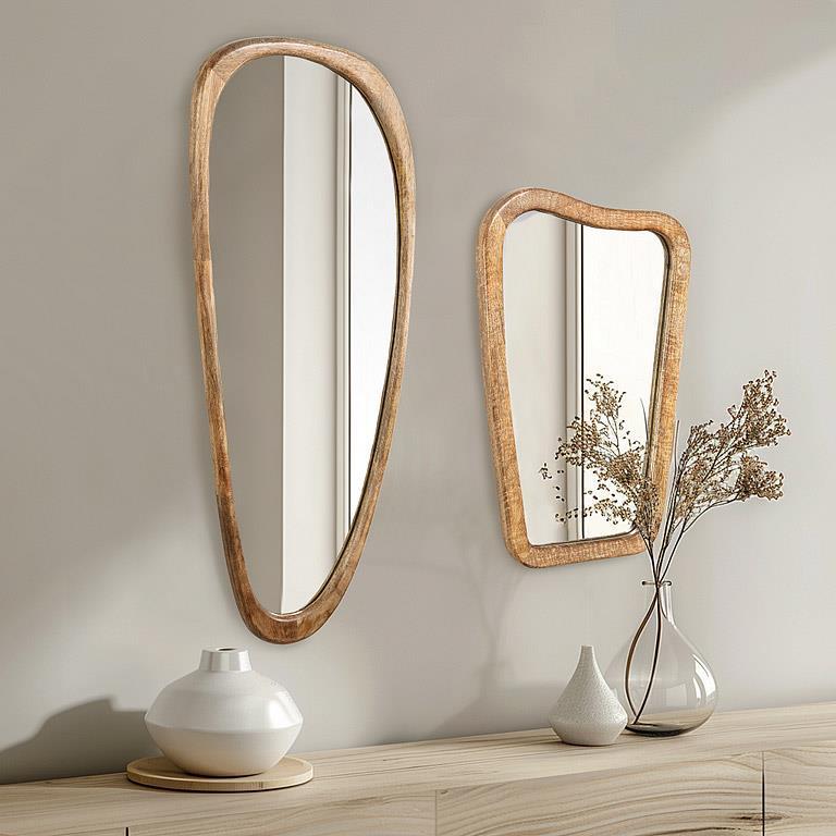 Extra Long Freeform Shape Mirror