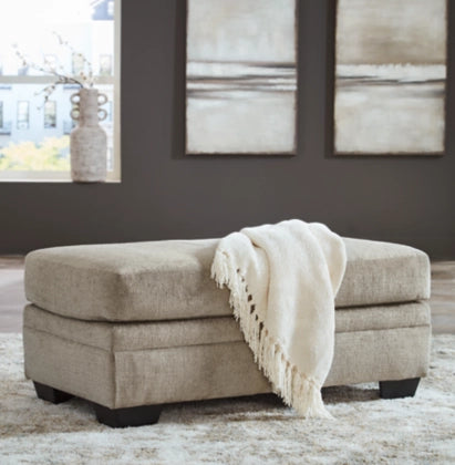 Stonemeade Sofa, Loveseat, Chair and Ottoman in Taupe