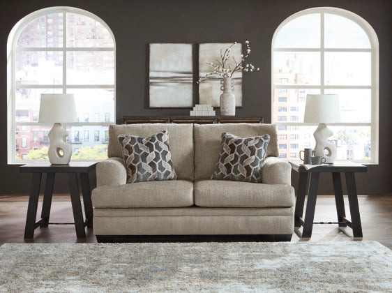 Stonemeade Sofa, Loveseat, Chair and Ottoman in Taupe