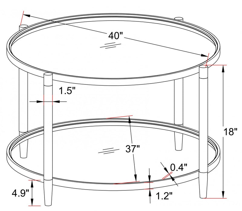 Lara Coffee Table in Silver