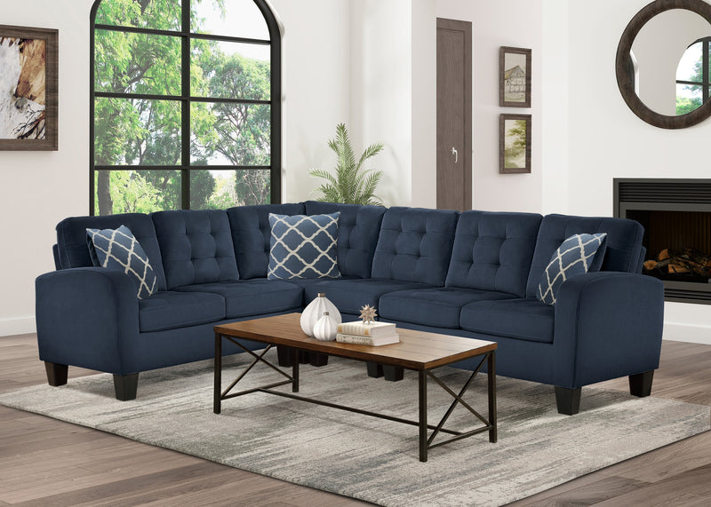 Sinclair Reversible Sectional in Navy