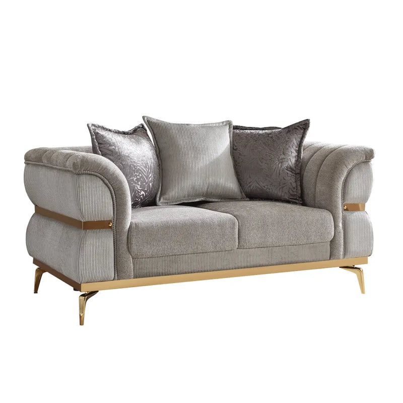 Juno 3-Piece Sofa Set in Grey