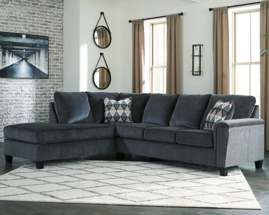 Abinger 2-Piece Sectional with Chaise in Smoke