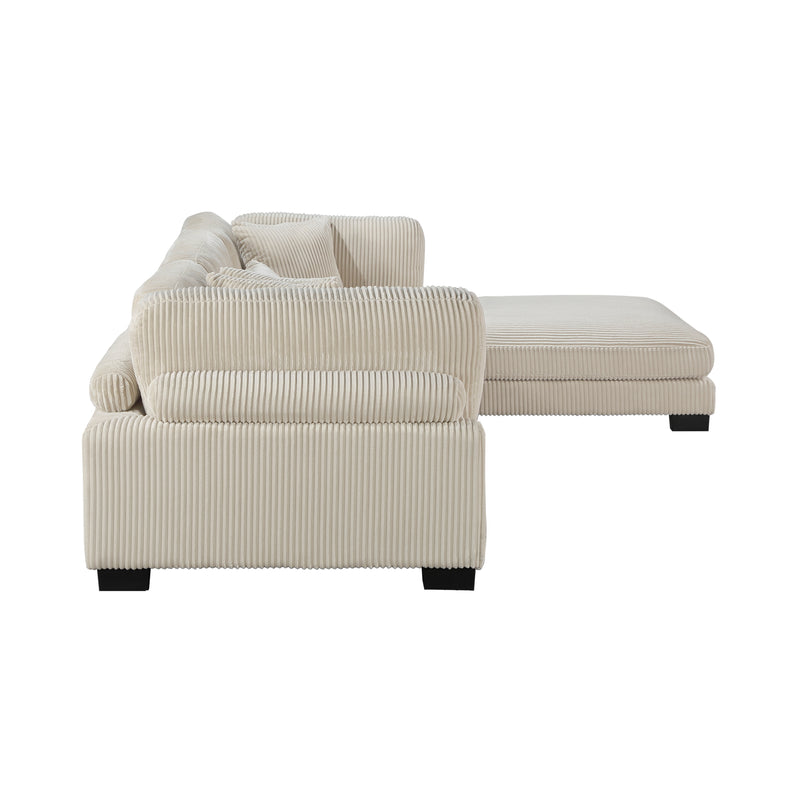 Traverse Modular Sofa + Ottoman in Beige