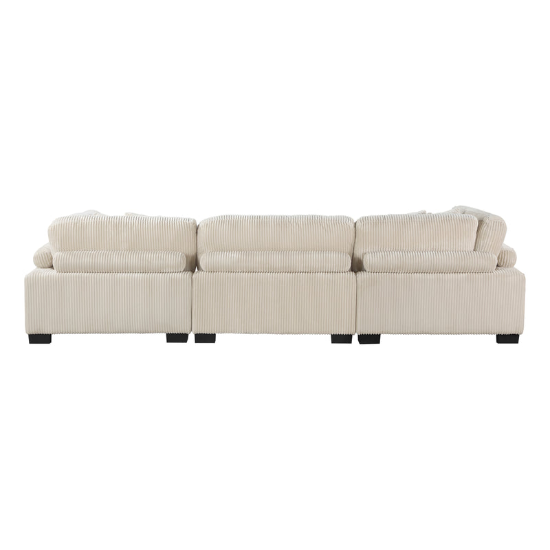 Traverse Modular Sofa + Ottoman in Beige