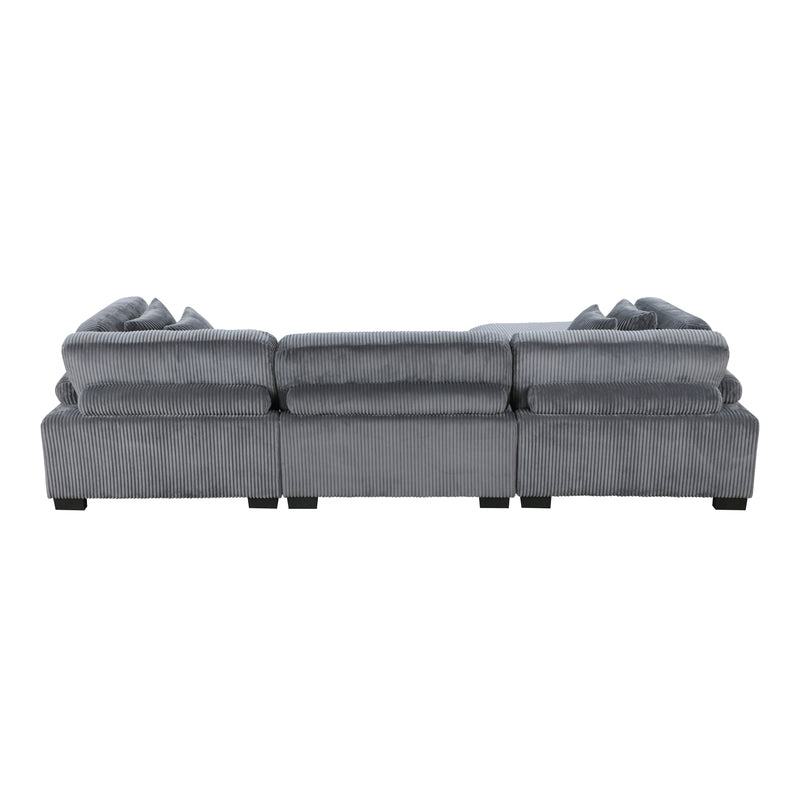 Traverse Modular Sofa + Ottoman in Grey