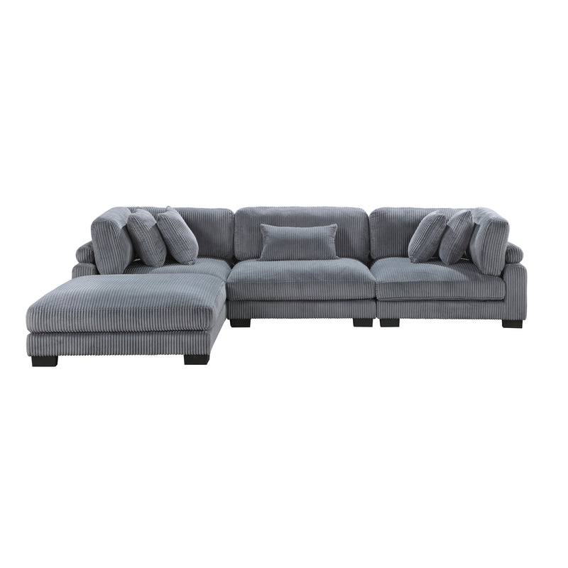 Traverse Modular Sofa + Ottoman in Grey