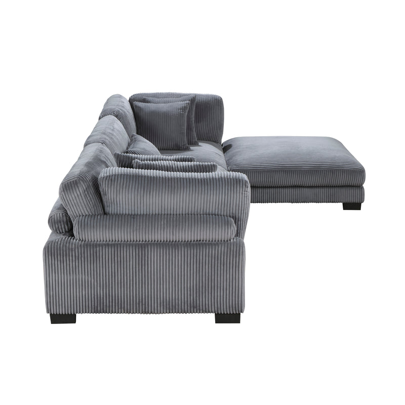 Traverse Modular Sofa + Ottoman in Grey