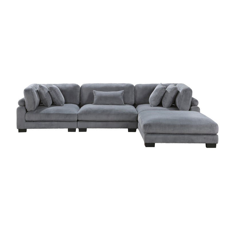 Traverse Modular Sofa + Ottoman in Grey