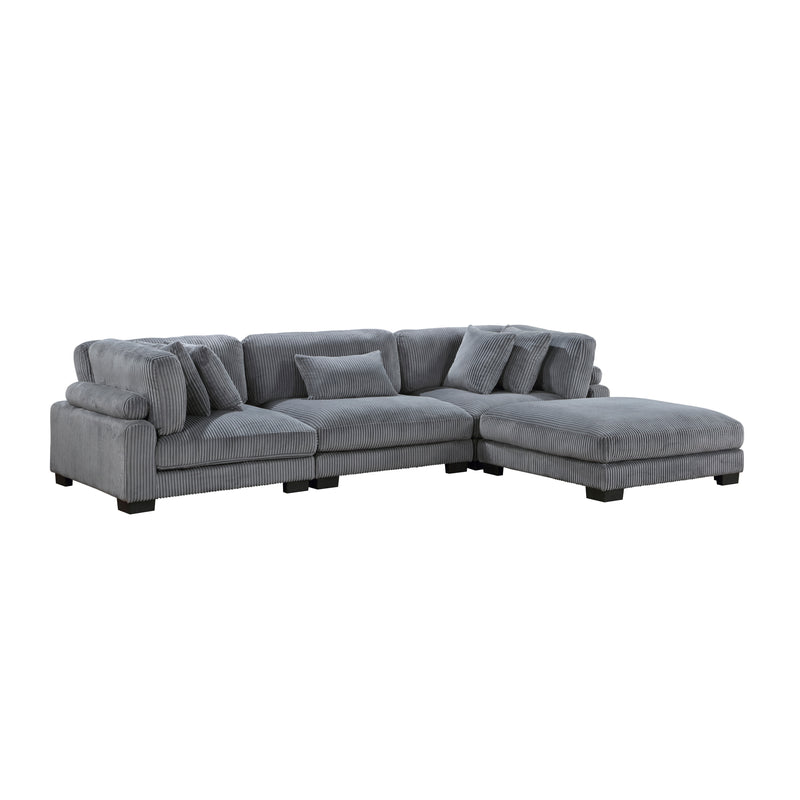 Traverse Modular Sofa + Ottoman in Grey