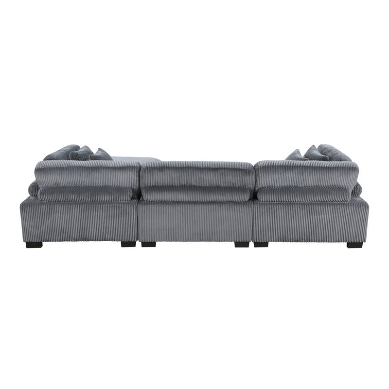 Traverse Modular Sofa + Ottoman in Grey