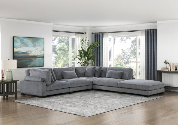 Traverse 4pc Modular Sectional in Grey