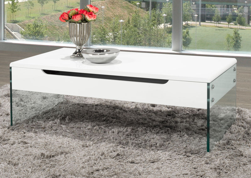 Lift-top Coffee Table in White