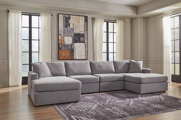 Modmax 4pc Sectional with 2 Chaise in Granite