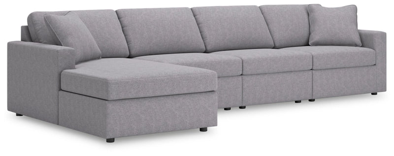 Modmax 4-Piece Sectional with Chaise in Granite