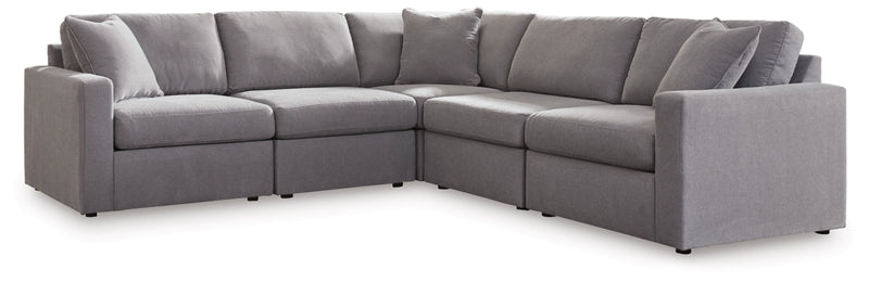 Modmax 5-Piece Sectional in Granite