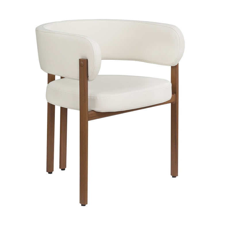 Caliste Dining Chairs in Cream, Set of 2