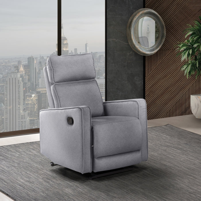 Chryse Glider Recliner in Grey