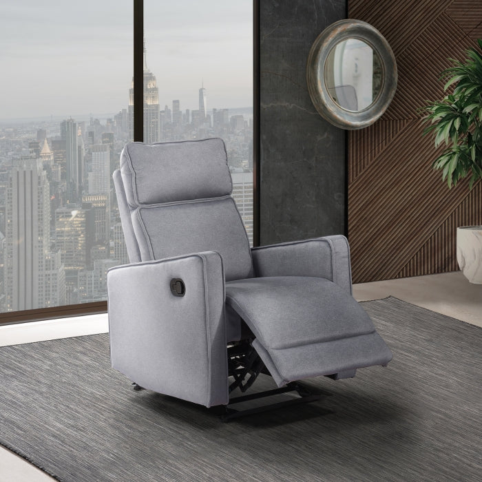 Chryse Glider Recliner in Grey