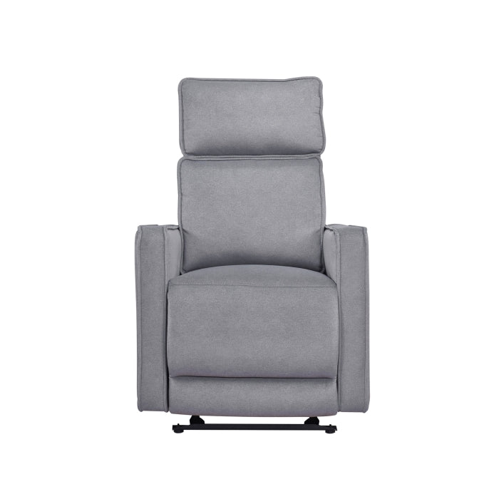 Chryse Glider Recliner in Grey