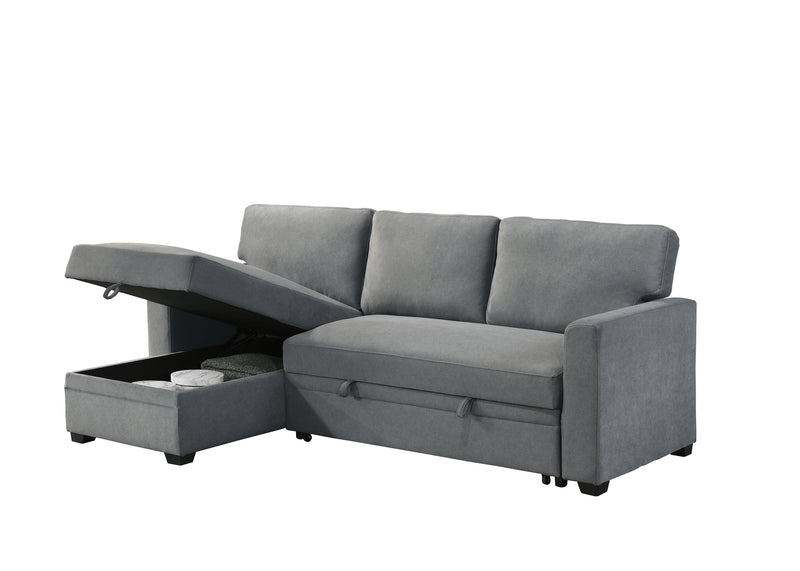 Ariadne Sleeper Sectional in Grey